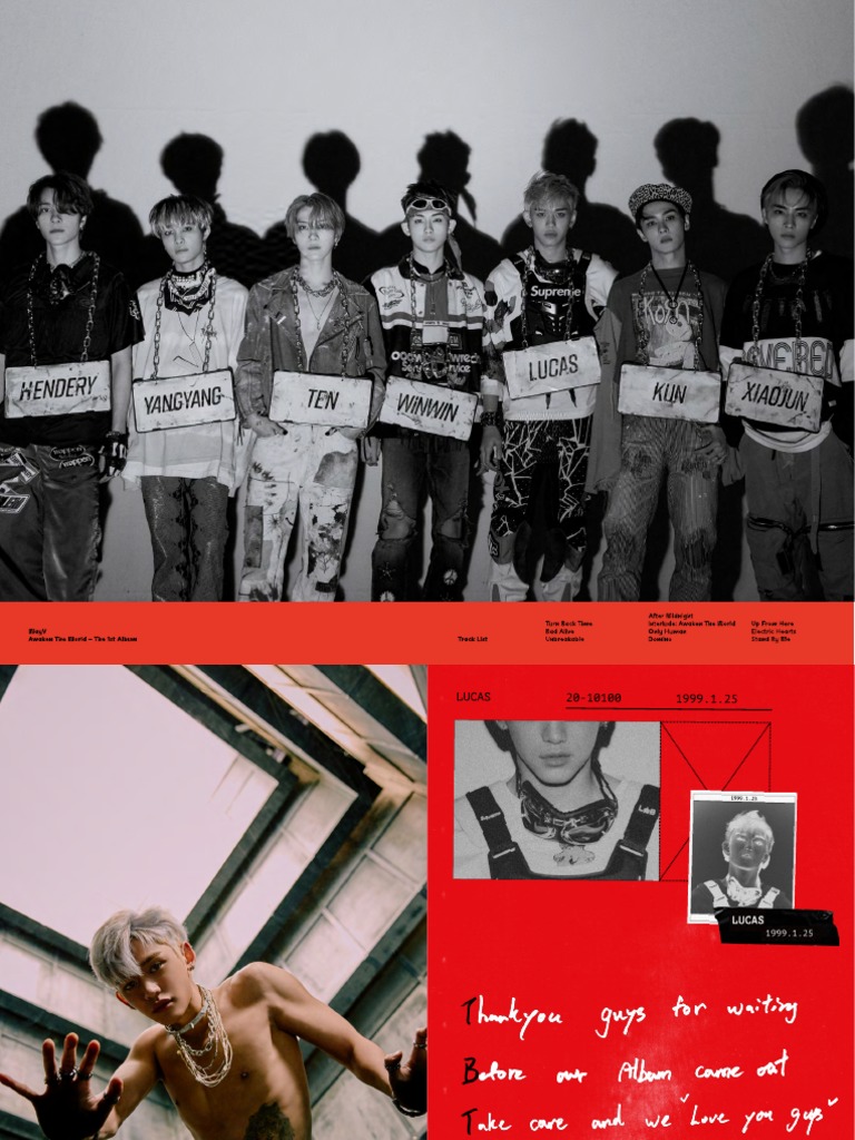 Label V WayV Awaken The World [Awaken Ver.] Primo Album Regolare Con Poster Piegato, CD, Photobook 104p E Photocard