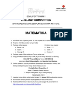 Soal Penyisihan I Brilliant Competition II MATEMATIKA