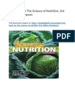 Test Bank For The Science of Nutrition 3rd Edition Thompson