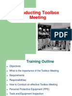 Conducting Toolbox Meeting HSE Presentation HSE Formats