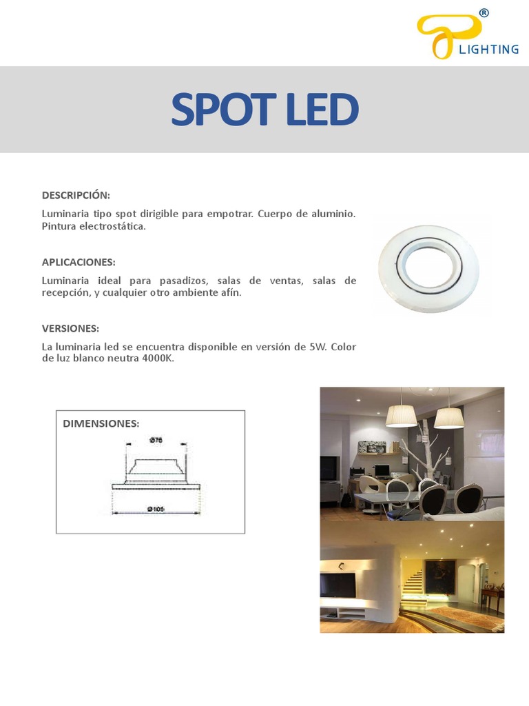 Spot Led 4000K | PDF