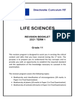 Life Sciences Grade 11 Revision Term 1 - 2021