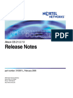 北电Alteon应用层交换机技术手册 OS 21.0.7.0 Release Notes
