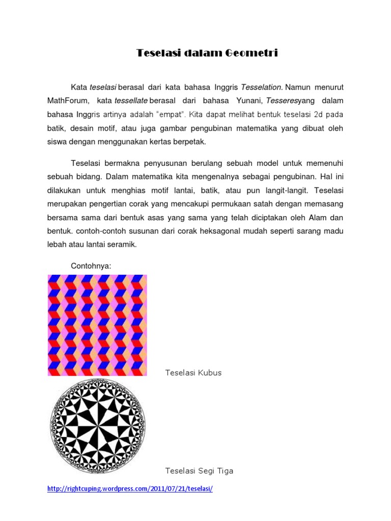 Teselasi Dalam Geometri