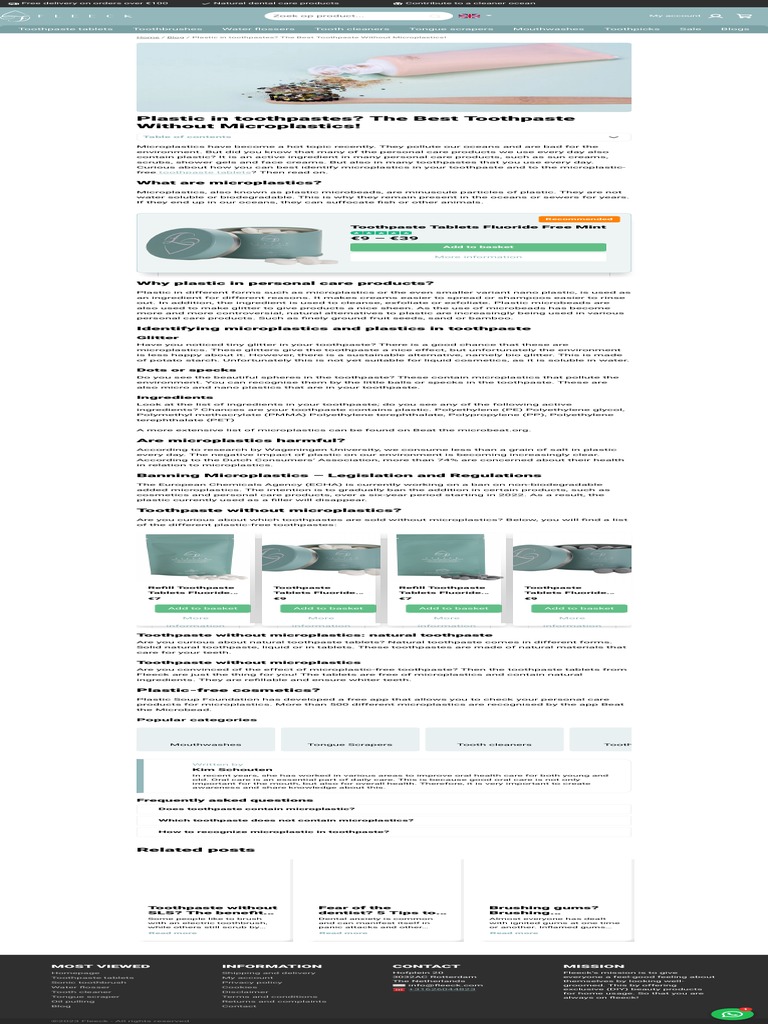 Plastic in Toothpastes The Best Toothpaste Without Microplastics! PDF