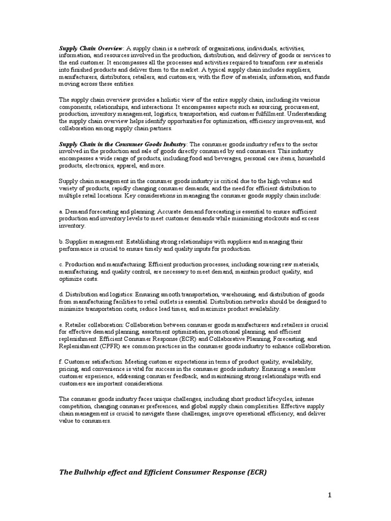 Supply Chain Management in Retail & Performance Reveiw | PDF | Supply ...