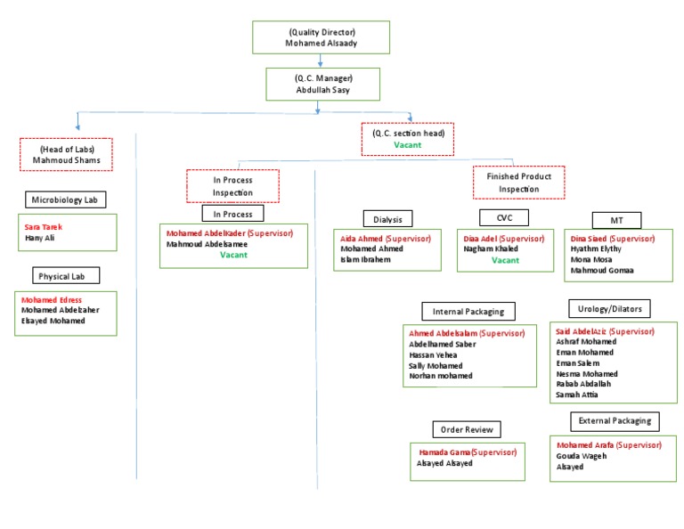 -Quality Control Flow Chart (hierarchy) | PDF