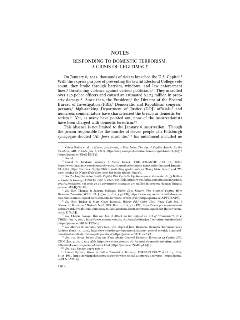 Domestic Terrorism Pdf United States Federal Sentencing Guidelines