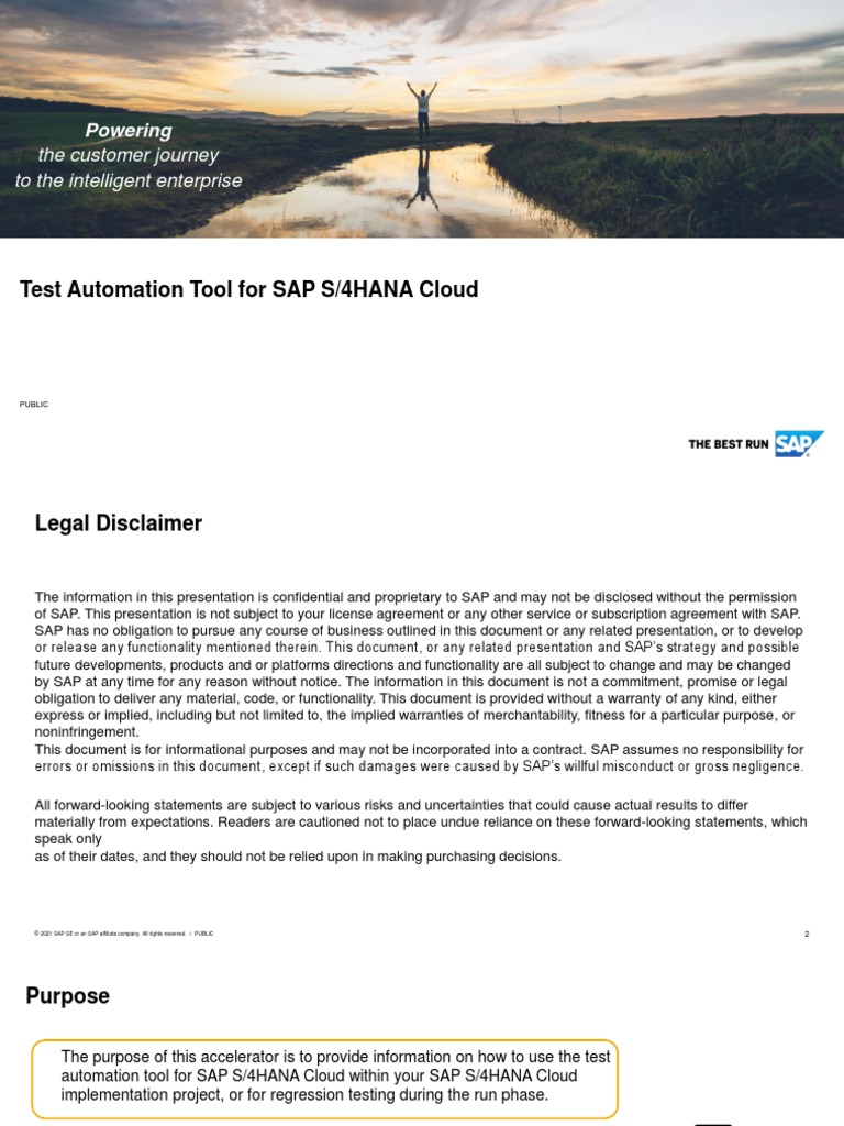Test Automation Tool for SAP S4HANA Cloud | PDF | Business Process ...