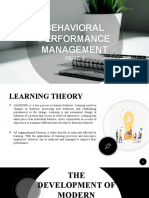 Behavioral Performance Management - Part1