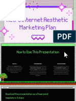 Green and Purple Retro Internet Aesthetic Marketing Plan