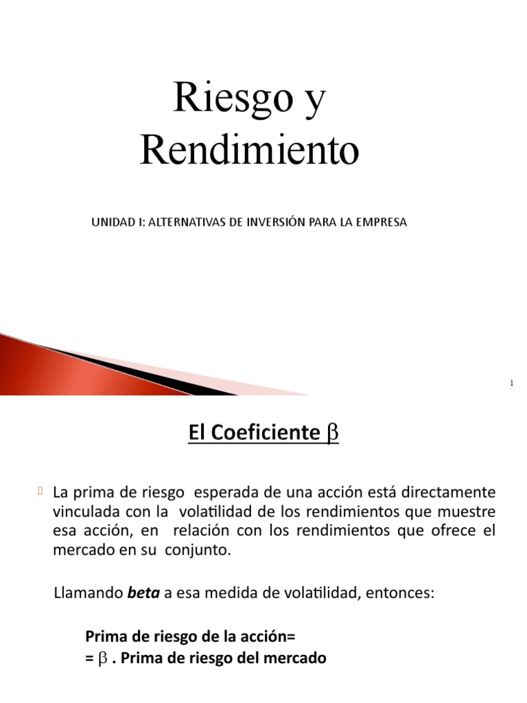Riesgo y Rendimiento en Inversiones | PDF | Modelo de fijación de ...