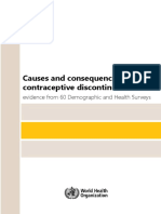 Causes and Consequences of Contraceptive Discontinuation