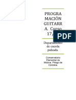 Programación Guitarra Priego de Cordoba