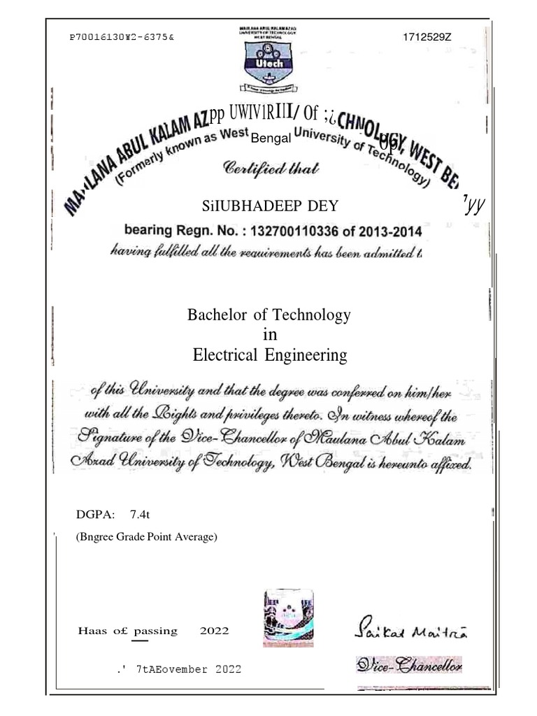 Electrical Engineering Graduate | PDF