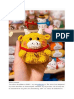 Golden Ox Crochet Bull Amigurumi PDF Free Pattern