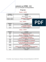 Programa - Princípios Na Formação de Discipuladores - Modelo Retiro