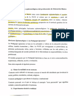 Principales Horizontes Epistemológico Del Profesor de Educación Básica