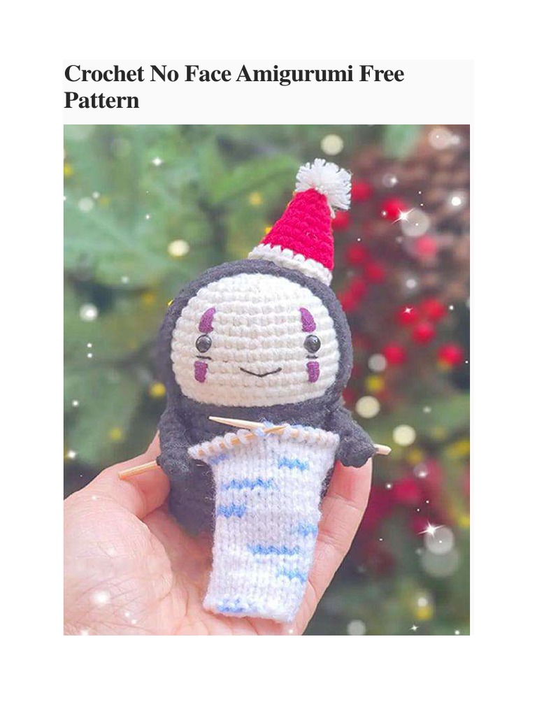 Free No Face Amigurumi Pattern | PDF