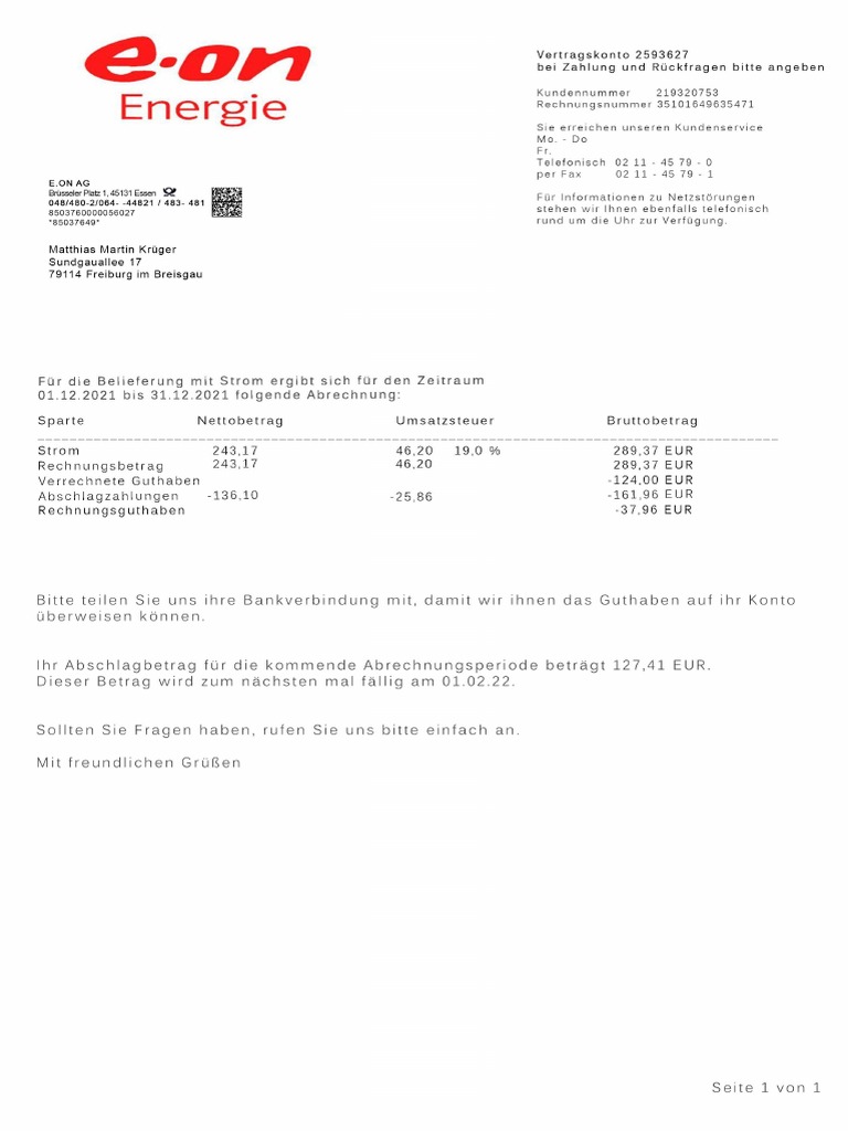 Eon Energie Zahlungsprobleme _ Eon Abschlagszahlung Rechnung – XVUTTJ