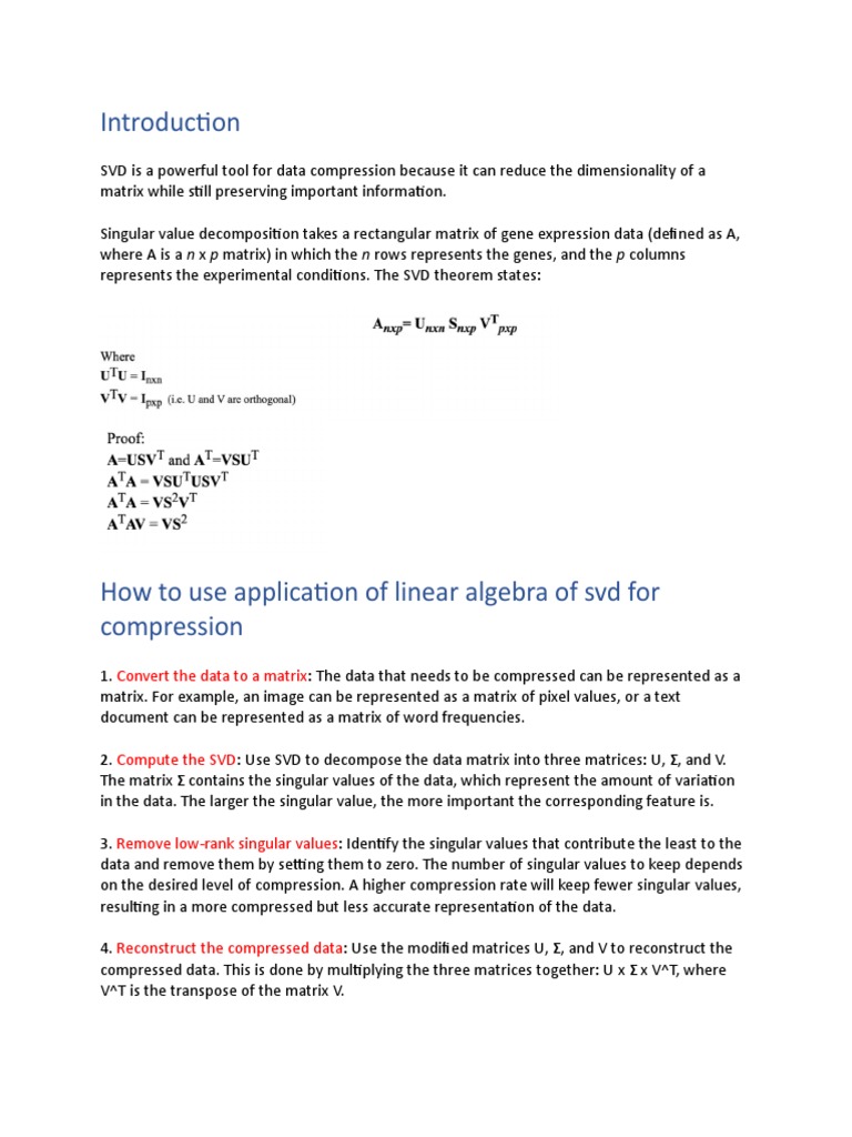 Convert The Data To A Matrix | PDF