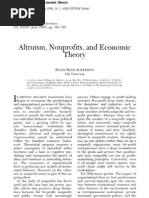Altruism and Economic Theory