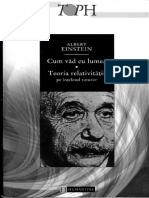 Albert Einstein-Cum Vad Eu Lumea-Teoria Relativitatii Pe Intelesul Tuturor