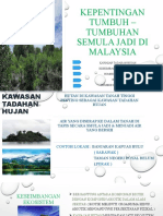 Kepentingan Tumbuh - Tumbuhan Semula Jadi Di Malaysia