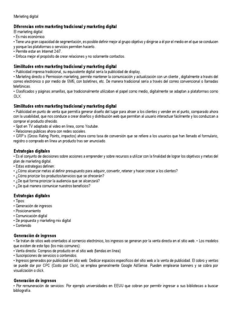 Marketing Digital | PDF | Marketing de motores de búsqueda | Publicidad ...