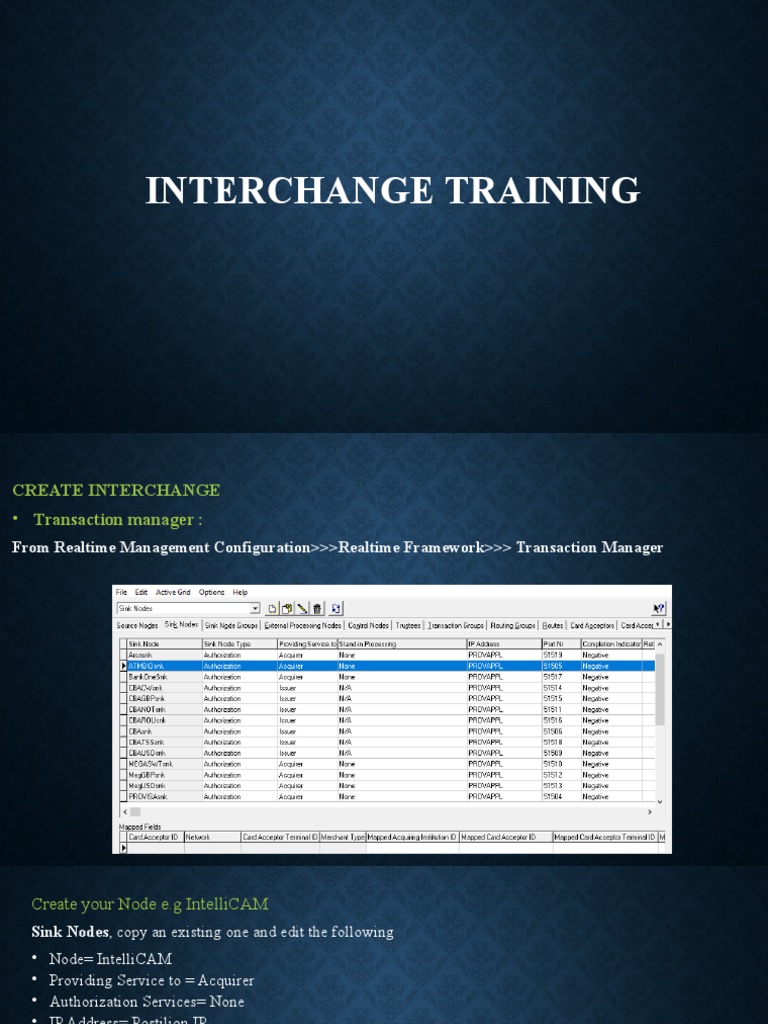 Interchange Training Setup Guide | PDF