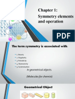 Chapter 1 - Symmetry Elements and Operation