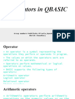 Operators in QBASIC