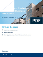Landscape and Challenges of International Business - INTE60006A