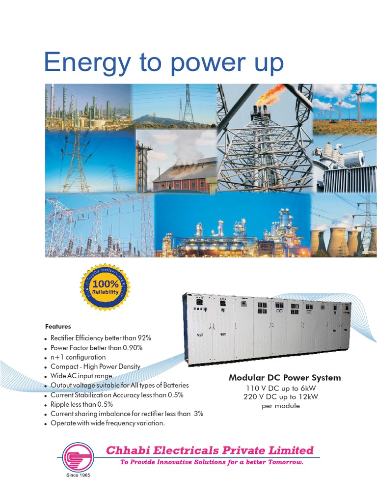 Modular DC Power Solutions Overview | PDF | Rectifier | Battery Charger
