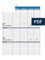 Calculo Dieta Cardapio - Excel