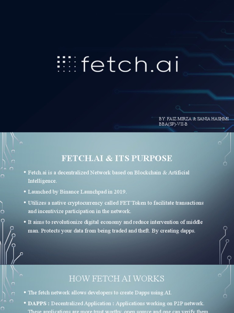 Fetch.ai: Revolutionizing Decentralized AI | PDF | Cryptocurrency |  Economies