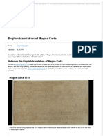 English Translation of Magna Carta - The British Library