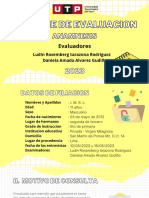 Informe de Evaluacion - Portafolio I