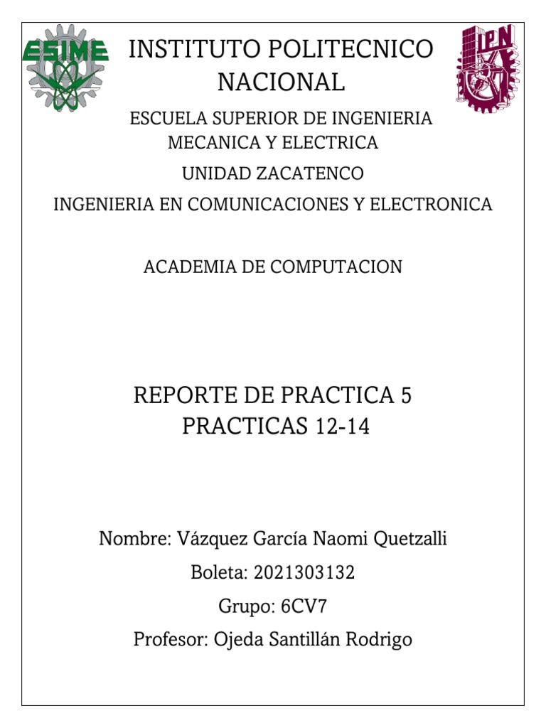 Practica 5 Microprocesadores Pdf
