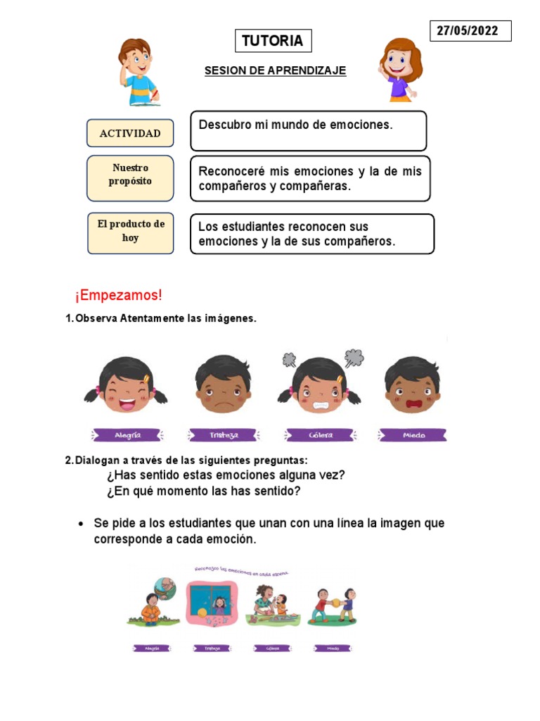 Reconocimiento de emociones en clase | PDF | Relaciones personales ...