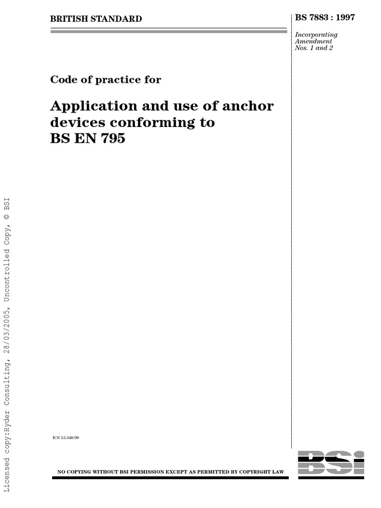 BS 7883 | PDF