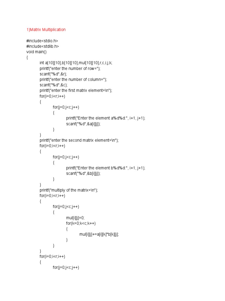 C Program Questions | PDF