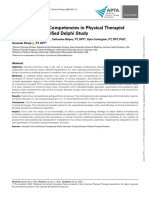 Clinical Teaching Competencies in Physical Therapist Education