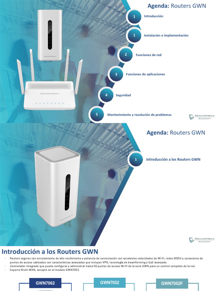 Routers GWN: Instalación y Funciones | PDF | Enrutador (Computación ...