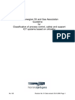 123 - Recommended Guidelines For Classification of Process Control Safety and Support
