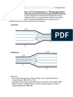 Loss Calculation of Contraction and Enlargement - Flow