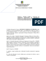 Projeto de Lei - Conselho de Segurança Pública de Curuçá