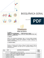 AULA 1. Apresentacao Do Plano e Introducao A Bioquimica 2023.1