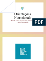 Orientações Nutricionais - Michele