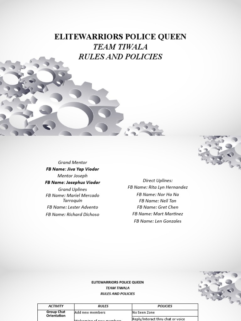 Mt Gc Rules and Policies PDF Communication